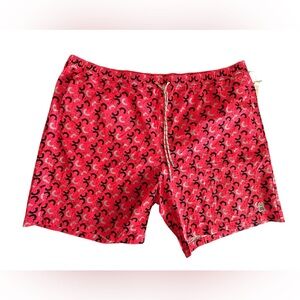 PSYCHO BUNNY men’s BIG & TALL beach swim trunks shorts diva pink size 4XL NWT